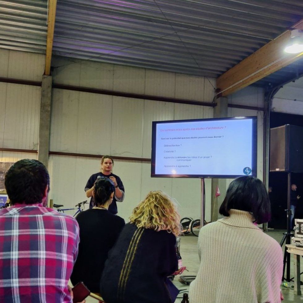 Laurane Coornaert en intervention : Bazar, La Nuit des Architectes de l’ULB