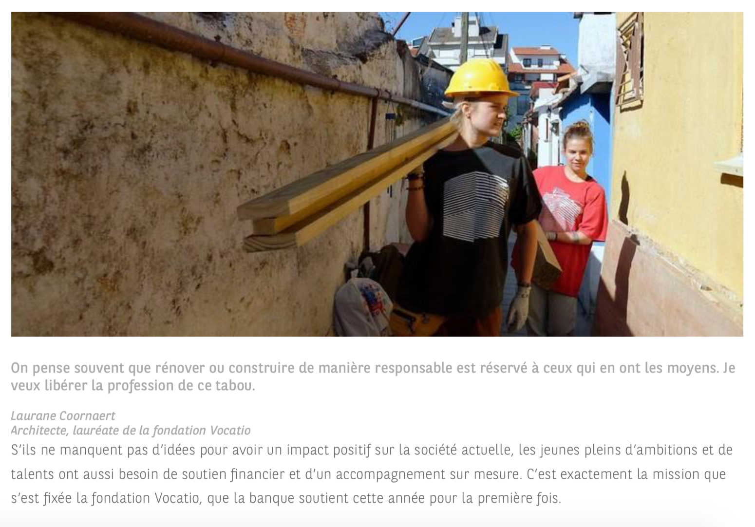 Aperçu : BNP Fortis, « Laurane, une architecte aux ambitions durables, et vous ? »